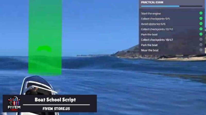 Attractive FiveM Boat School Script