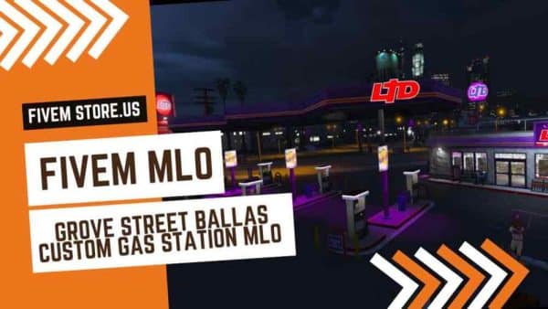 Lovely FiveM Ballas Customs Gas Station MLO