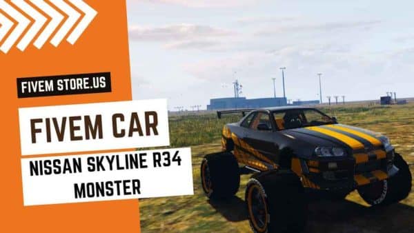 best FiveM Nissan Skyline R34 Monster Car