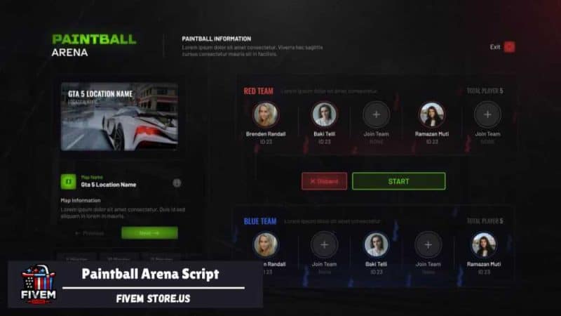 Beautiful Paintball Arena FiveM