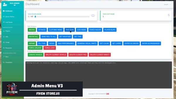 Attractive FiveM Menu Admin