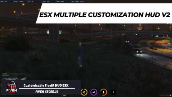 Customisable FiveM HUD ESX