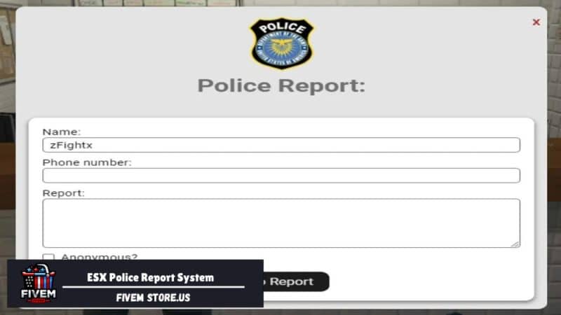 ESX Police Report System FiveM