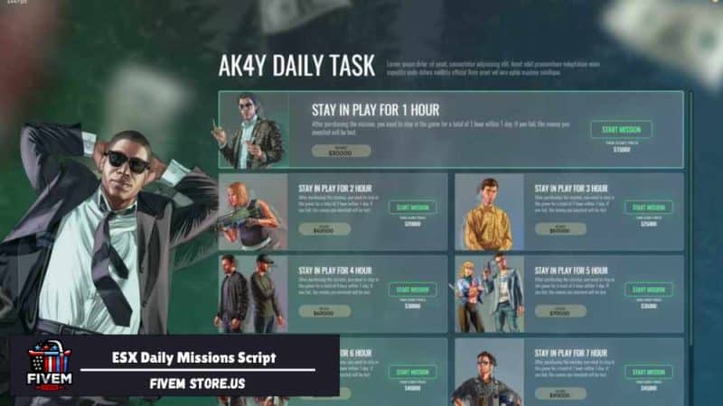 ESX Daily Missions Script FiveM